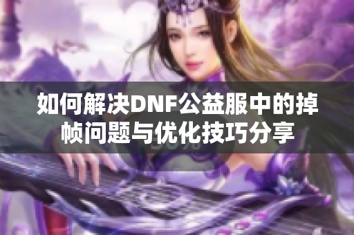 如何解决DNF公益服中的掉帧问题与优化技巧分享