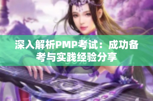 深入解析PMP考试：成功备考与实践经验分享