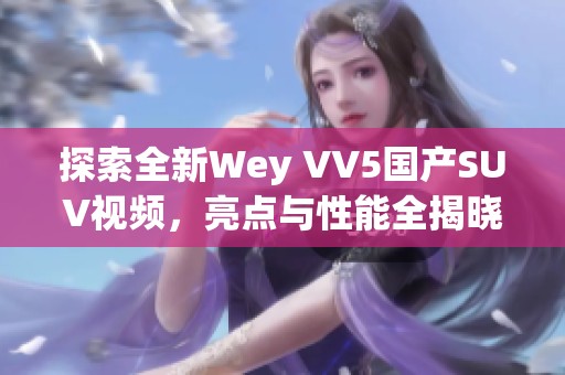 探索全新Wey VV5国产SUV视频，亮点与性能全揭晓