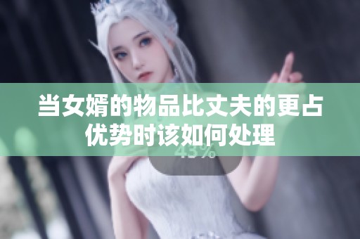 当女婿的物品比丈夫的更占优势时该如何处理