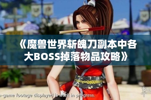 《魔兽世界斩魄刀副本中各大BOSS掉落物品攻略》