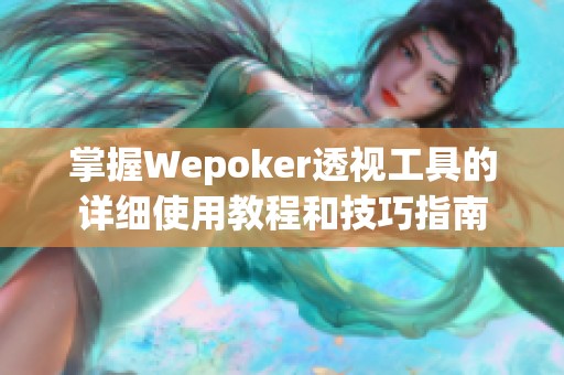 掌握Wepoker透视工具的详细使用教程和技巧指南