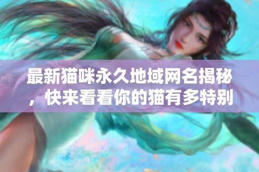 最新猫咪永久地域网名揭秘，快来看看你的猫有多特别！