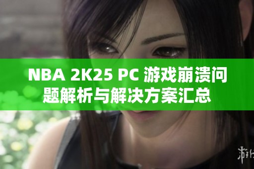 NBA 2K25 PC 游戏崩溃问题解析与解决方案汇总