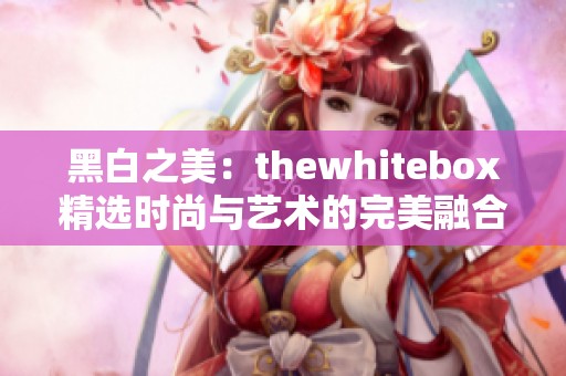 黑白之美：thewhitebox精选时尚与艺术的完美融合