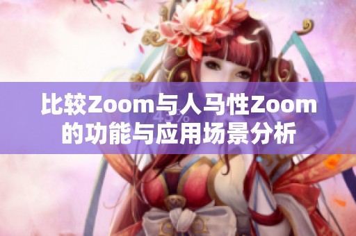 比较Zoom与人马性Zoom的功能与应用场景分析