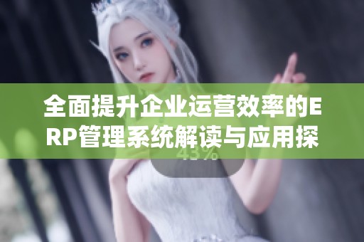 全面提升企业运营效率的ERP管理系统解读与应用探讨