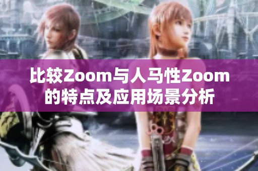 比较Zoom与人马性Zoom的特点及应用场景分析