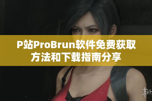 P站ProBrun软件免费获取方法和下载指南分享