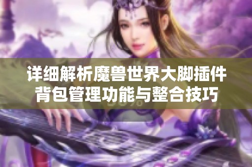 详细解析魔兽世界大脚插件背包管理功能与整合技巧