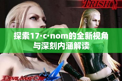 探索17·c·nom的全新视角与深刻内涵解读