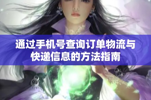 通过手机号查询订单物流与快递信息的方法指南