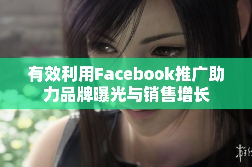 有效利用Facebook推广助力品牌曝光与销售增长