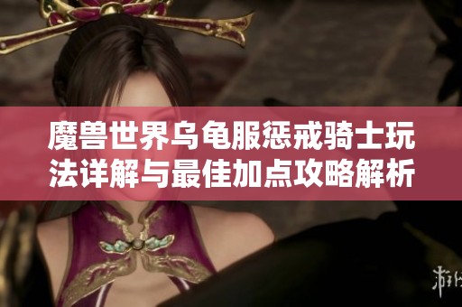 魔兽世界乌龟服惩戒骑士玩法详解与最佳加点攻略解析