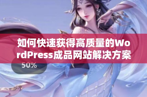 如何快速获得高质量的WordPress成品网站解决方案指南