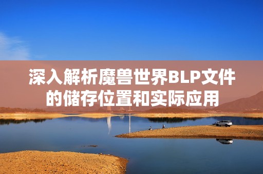 深入解析魔兽世界BLP文件的储存位置和实际应用