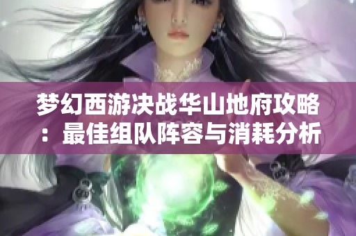 梦幻西游决战华山地府攻略：最佳组队阵容与消耗分析