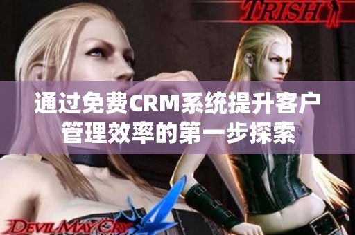 通过免费CRM系统提升客户管理效率的第一步探索