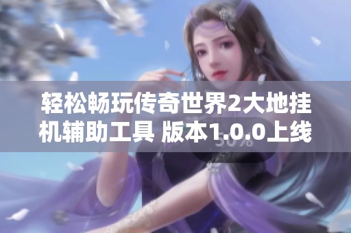 轻松畅玩传奇世界2大地挂机辅助工具 版本1.0.0上线体验